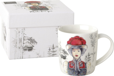 Porzellanbecher BLACK FOREST  GIRL in Geschenkbox