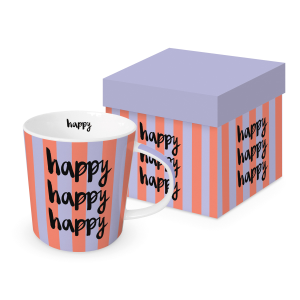 Trend Mug HAPPY in Geschenkbox